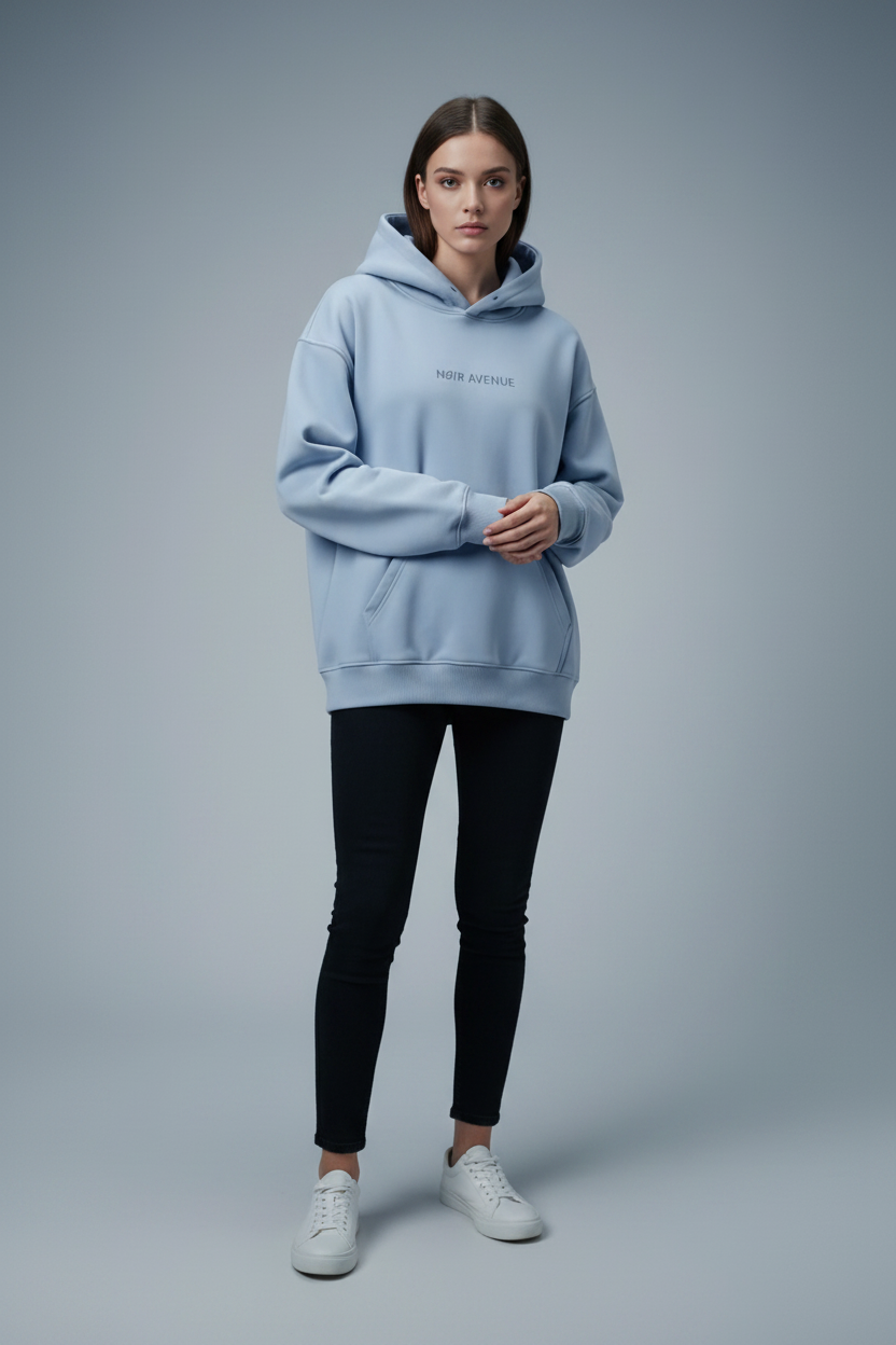 NØIR Avenue Oversized Essential Hoodie